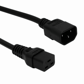 Cable de Poder GENERICO CCMD CCMD Negro C14-Macho C19-Hembra Cable de Poder 10A 1,5-1,8mt