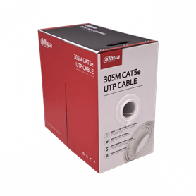 Unif. cat5e cobre Dahua CBD-UW3 CBD-UW3 DAHUA 305m Cat5e Blanco PVC int Cable UTP Unifilar Cobre AWG24 PFM920I
