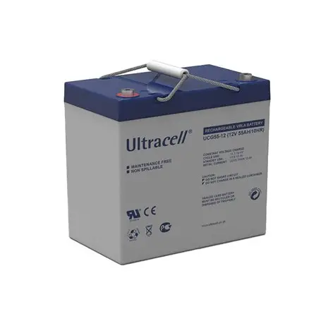Baterias Ultracell BTA12-55A Bateria Ultracell GEL Ciclo Profundo 55AH-12V
