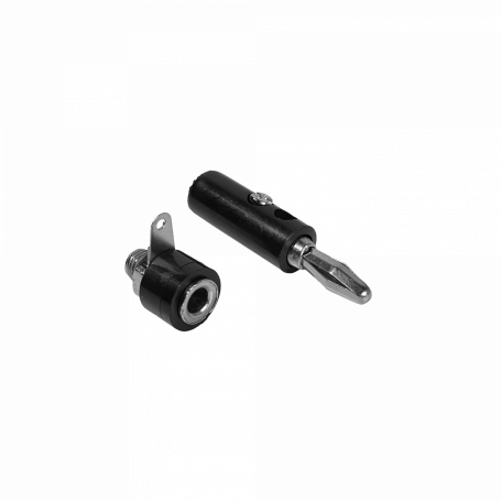Coaxial con-conversión Otras Marcas BANANA-N BANANA-N Conector Negro Banana Plug 4mm Macho y Hembra J072