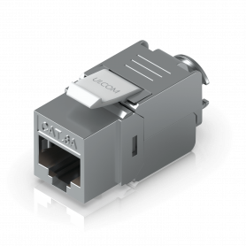 Cat3-rj11 Cat6a Cat7 Ubiquiti KJAU KJAU UBIQUITI 1un Keystone Cat6A STP FTP Blindado Punchable Metalico RJ45