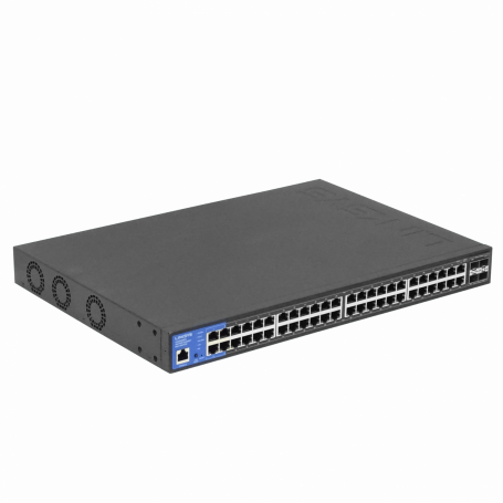 Admin 28-48 PoE LINKSYS LGS352MPC LGS352MPC LINKSYS 48-1000-PoE-at 4-SFP+10G 740W-tot Switch Admin-RJ45-Consl Rack