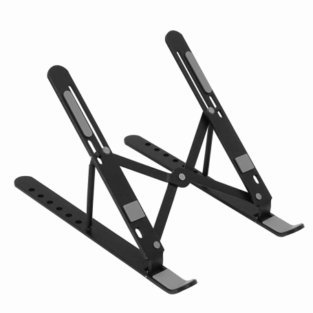Soporte TV / Tripode Otras Marcas SOP-NOTEBOOK SOP-NOTEBOOK Soporte de Aluminio Negro para Portatil 6,5-21,5pulg 255x155x145mm