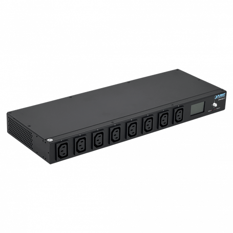 PDU / Enchufes IP PLANET IPM-8221 IPM-8221 PLANET PDU 1-in-C20 8-out-C13 1-LAN-control-IP Temp/Humed/Amp 2-COM