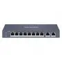 Switch no administrable POE HIKVISION DS-3E1310HP-EI Switch PoE Hikvision DS-3E1310HP-EI Administrable de 8-1000 poe, 2-SFP