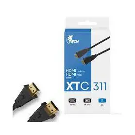 Cable Audio Video Xtech XTC-338 Xtech - Display cable - 4 5 m - 19 pin HDMI Type A - 19 pin HDMI Type A - 15ft