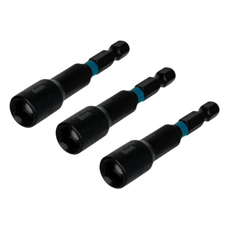 Herramienta Ferreteria TOTAL TOOLS SET-PH SET-PH TOTAL Set 3 Puntas Hexagonales 8mm 1/4 Largo-65mm TAC270831
