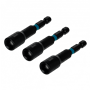 Herramienta Ferreteria TOTAL TOOLS SET-PH SET-PH TOTAL Set 3 Puntas Hexagonales 8mm 1/4 Largo-65mm TAC270831