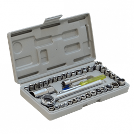 Herramientas Otras Marcas DADOS-T DADOS-T Hex-5/32-5/8 Hex-4-15mm Corona-1/4-3/8 40-piezas