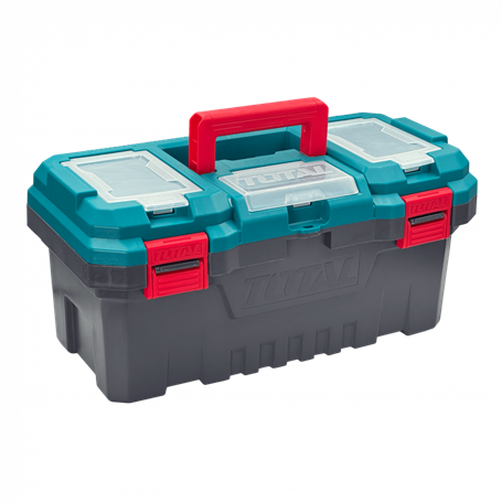 Cinturon-Maletin-Estuche TOTAL TOOLS MALETIN-17 MALETIN-17 TOTAL 43x22x20cm Caja Herramientas Negra Plastica c/bandeja TPBX0171