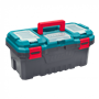 Cinturon-Maletin-Estuche TOTAL TOOLS MALETIN-17 MALETIN-17 TOTAL 43x22x20cm Caja Herramientas Negra Plastica c/bandeja TPBX0171