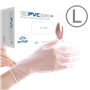 Guantes Otras Marcas GUANTEL GUANTEL 100-unids Talla-L 50-pares Guantes PVC Blanco Desechable Large Grande
