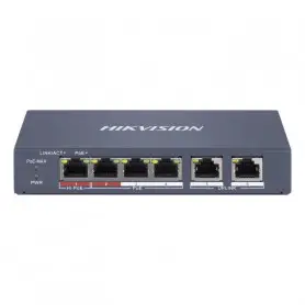 Admin 4-6 PoE HIKVISION DS-3E1106HP-EI Hikvision - Switch - Fast Ethernet - 4
