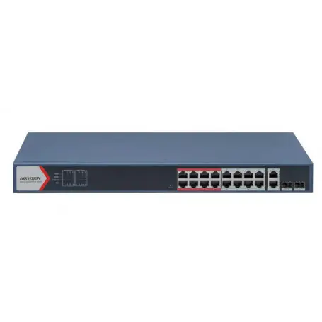Admin 16-24 PoE HIKVISION DS-3E1318P-EI Switch Hikvision DS-3E1318P-EI, 16 Puertos Fast Ethernet Smart POE