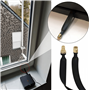 Cable coax armado Otras Marcas RMTRH RMTRH 25cm Plano RPSMA-H RPSMA-M Ventana Puerta Cable Coaxial 0-6GHz Negro