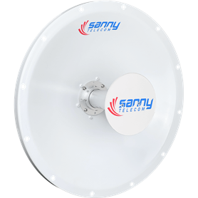 Parabolica Dish Sanny Telecom DISH-6G25 DISH-6G25 SANNY 4,9-6,5GHz 25dBi 2-N-H Slant-45º 2x2 Antena Dish (STD6G25M2)