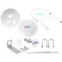 Parabolica Dish Sanny Telecom DISH-6G23 DISH-6G23 SANNY 4,9-6,5GHz 23dBi 2-N-H Slant-45º 2x2 Antena Dish