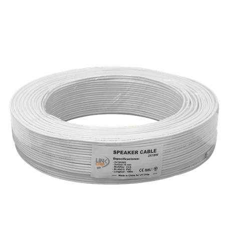 Conductor 0,1-0,9mm2 Otras Marcas 2X18W 2X18W Blanco 2x18AWG 100mt CCA 2x0,75mm2 90mt Cable Paralelo Multifilar 42x0