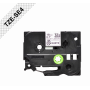Etiqueta Pro 18-19mm Brother TZE-SE4 TZE-SE4 BROTHER 18mm Tamper Evident Negro en Blanco Cinta 8mt p/PT-E300VP