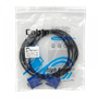 HDMI/DVI/VGA/RG59/ F/BNC Otras Marcas VGA-2MM VGA-2MM 1,8mt HDB15 Macho-Macho DB15-M VGA-M Cable Video Negro Blindado 180cm