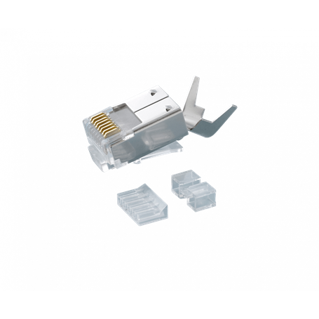 RJ45 Unifilar Otras Marcas RJA-10 RJA-10 RJ45 Cat6A Crimpeable 10-unids Blindado FTP STP Con Guia