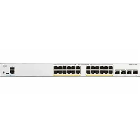 Admin 16-24 PoE Cisco C1300-24P-4G Switch Cisco Catalyst C1300-24P-4G, 24 Puertos GE, PoE, 4x1G SFP