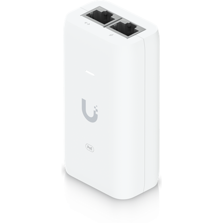 PoE 30-48V 802.3af Ubiquiti U-POE U-POE UBIQUITI Inyector PoE 48VDC 15,3W 0,32A Gigabit 802.3af Req-Trebol-C5