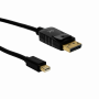 DisplayPort/MiniDP/USB-C Otras Marcas MDP-DP2 MDP-DP2 DisplayPort-M MiniDisplayPort-M 1,8mt 180cm Cable Macho-Macho 4K Negro