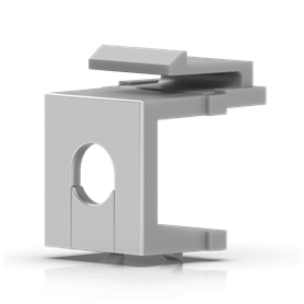 Copla RJ45 RJ11 Otras Marcas KTH KTH UBIQUITI Unidad Keystone Pasa Cable Gris UACC-Keystone-Blank-Insert-TH