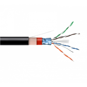 Exterior F/UTP SF/UTP FURUKAWA CBX6F-FN CBX6F-FN FURUKAWA Negro F/UTP Cable CAT6 Int-Ext 23AWG Unifilar Por Metro