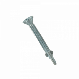 Tornillo / tuerca GENERICO YUW6-12 YUW6-12 Autoperforante Tornillo Winger C/Plana 100u. 12-24 x 2-pulg Largo-45mm