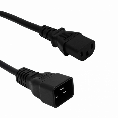 Elec./Energia GENERICO CDMC CDMC C13-Hembra-10A C20-Macho-16A Cable Poder 1,5-1,8mt Negro