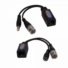Accesorios CCTV GENERICO BALUN-RJ45 BALUN-RJ45 Video Balun RJ45-H BNC-M UTP Cat5e Cat6 8MP HD Plug-M/H req/12-48Vdc