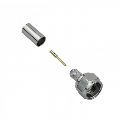 Coaxial N F BNC RCA UHF GENERICO FM2C FM2C F-Macho LMR195 RG58 Conector Crimpeable Serie-195