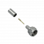 Coaxial N F BNC RCA UHF GENERICO FM2C FM2C F-Macho LMR195 RG58 Conector Crimpeable Serie-195