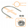Poste/Mastil/Otros GENERICO UDN-10 UDN-10 Abrazadera 85-115mm Diametro Poste Tubo c/2-tuercas-14mm req/pletina