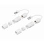 Copla RJ45 RJ11 Ubiquiti RJ45-15MM RJ45-15MM UBIQUITI 2un Copla Extension RJ45 Cat6A Blindado Macho-Hembra