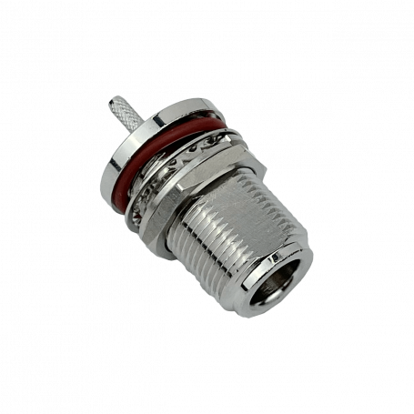 Coaxial N F BNC RCA UHF GENERICO NH1E NH1E N-Hembra RG316 16mm-Diamet Panel Conector Crimpeable Coaxial CA100