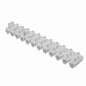 Regleta Electrica / Protob GENERICO REGLETA-60A REGLETA-60A 60-Ampere 13,3mm2 12-Pares Regleta-Tornillos 380V 60A-Max 180x26x...