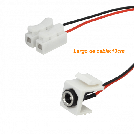 Audio / AWG / USB GENERICO K2155 K2155 Keystone Jack 5,5x2,1mm-hembra cables-13cm Regleta-2p