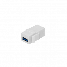 Copla HDMI USB Keystone Otras Marcas KUAA KUAA Keystone A-A USB-USB Blanco Plastico