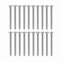 Tornillo / tuerca GENERICO R8-20 R8-20 20-unids. 8 x 2 Largo-51mm Plata Cruz Tornillos Roscalata Punta