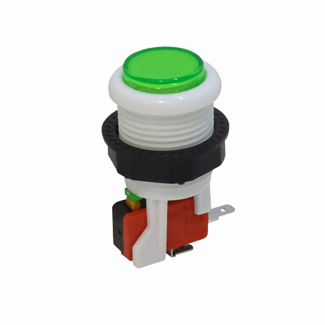 Pulsadores Otras Marcas BOTON-VERDE BOTON-VERDE Verde Arcade Interruptor Pulsador 27mm NA N/A 2-pin