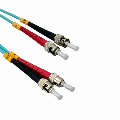 Jumper FIBRA JF3TT5 JF3TT5 5mt ST-ST OM3 Multimodo MM Duplex Jumper Fibra 3.0mm 50/125um LSZH