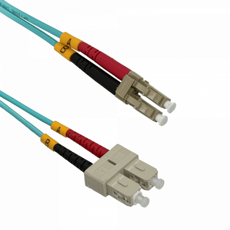 Jumper FIBRA JF3LC2 JF3LC2 2mt LC-SC OM3 MultiModo MM Duplex Jumper Fibra 50/125um 3.0mm LSZH