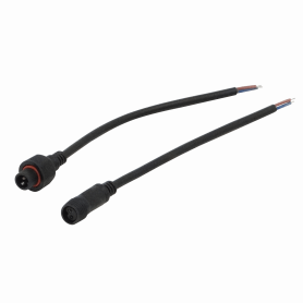 Conector Macho GENERICO PAR-2PIN PAR-2PIN Par Cables 20+20cm Macho-Hembra 2-pin Volantes Conectores Multiuso-DC