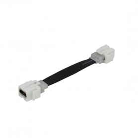 Faceplate video GENERICO KHFL KHFL HDMI 15cm-Cable-Plano Hembra-Hembra Keystone Blanco