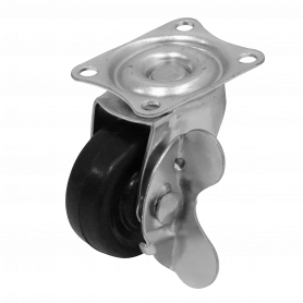 Accesorio Rack Otras Marcas RUEDE-1 RUEDE-1 Rueda 1,5-pulgadas c/Freno Giratoria Negro Soporta-20Kg 38x46x54mm