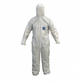 Art. Personal/Proteccion GENERICO BUZO-XL BUZO-XL Talla-XL Buzo Desechable Blanco Polipropileno con Cierre Gorro