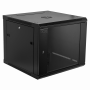 Rack Cerrado 2U a 15U Linkmade RK09-6LD RK09-6LD LINKMADE 60cm-Fondo 9U Gabinete Rack Pared Negro Desarmado inc-M6-2U